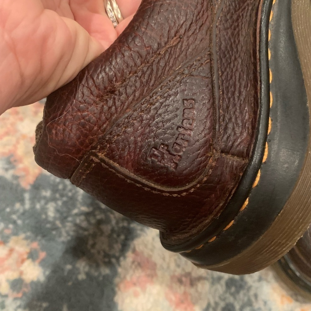 Doc Martens Brown Leather Orson Slip On Loafers Size 9 Men’s Vintage - Picture 4 of 8